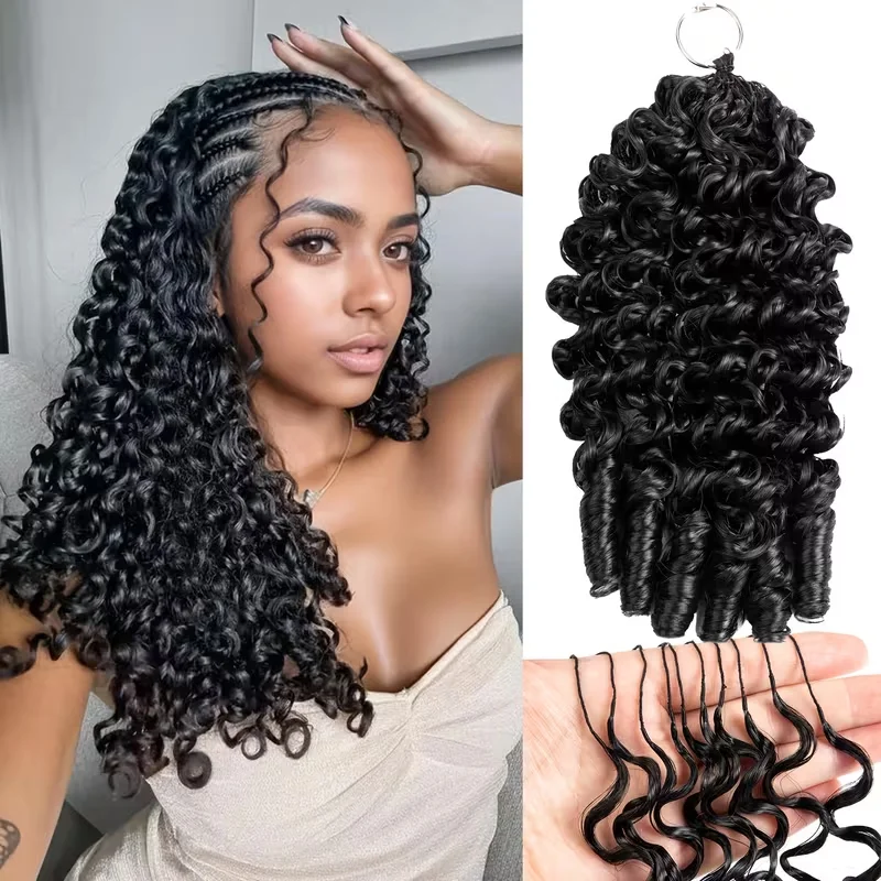 Extensions de Cheveux Humains Crochet Human Hair Légers et Fluides de Style Birman  en Véritables Cheveux Humains  Idéales Pour Les Tresses Bohèmes 100 %  Cheveux Humains Naturels Tresses au Crochet Nœud Miracle.