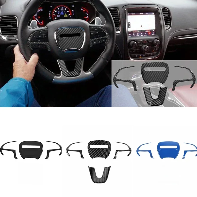 Osłona kierownicy z wykończeniem w stylu włókna węglowego do Dodge Challenger Charger Durango 2015-2021, akcesoria — 2