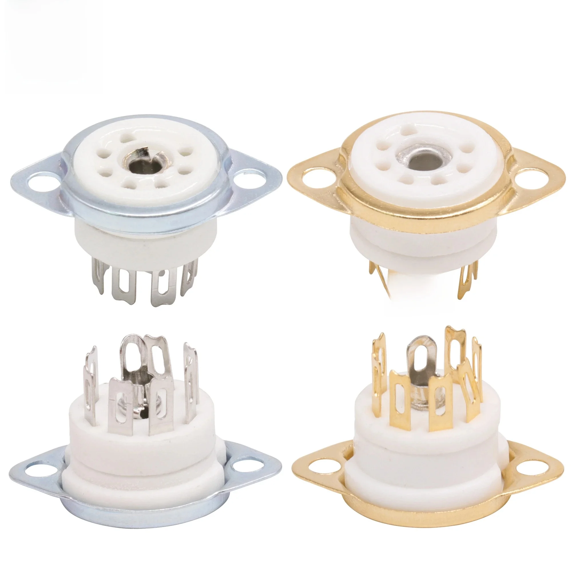 7-pinowe gniazdo ceramicznej lampy próżniowej B7G do EAA91 EC92 6X4 EZ90 6Z4 EF95 Vintage Audio Amplifier DIY Chassis Mount — zdjęcie produktu 7