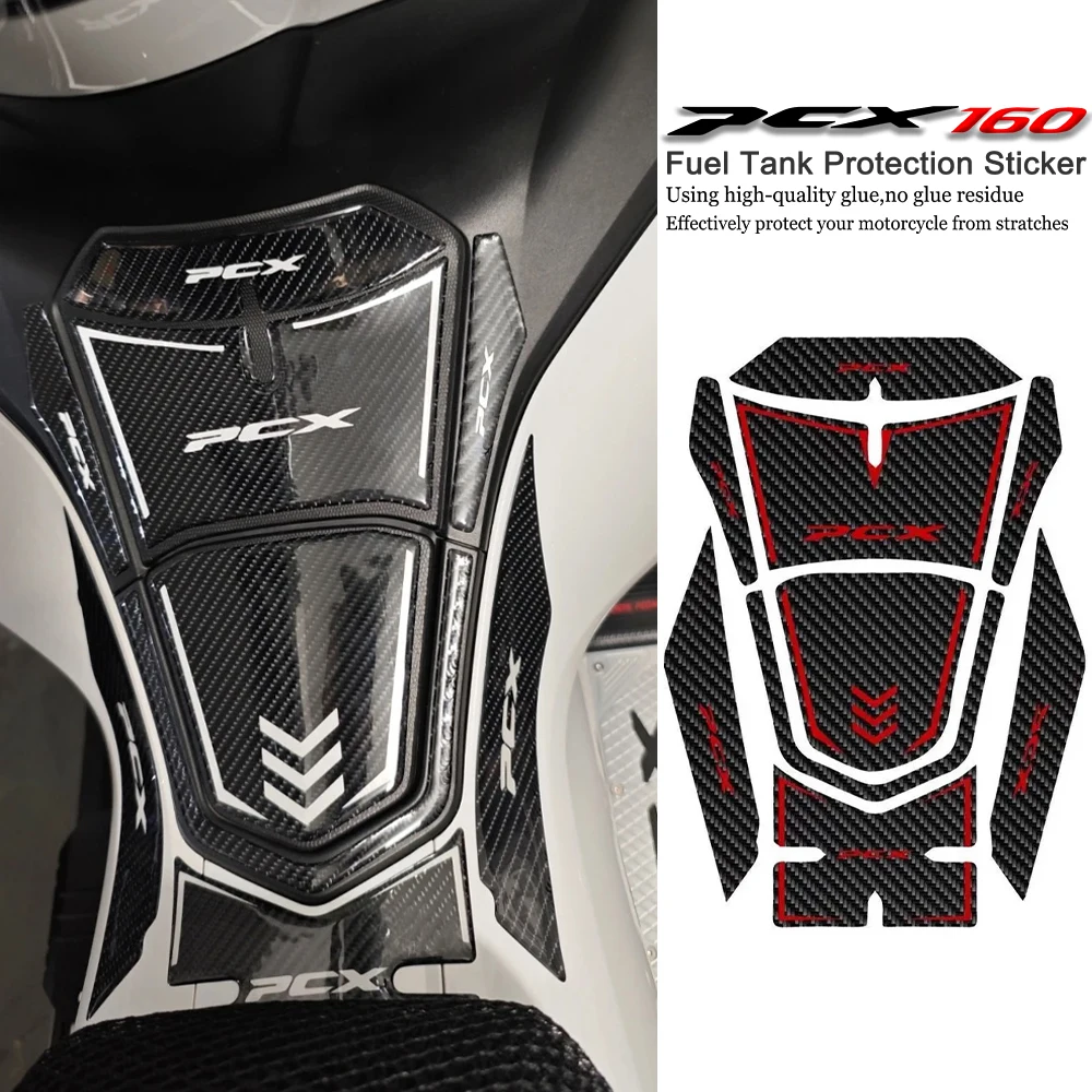 

For Honda PCX160 pcx160 Motorcycle Accessories Sticker 3D Tank pad Fuel Protector Cover