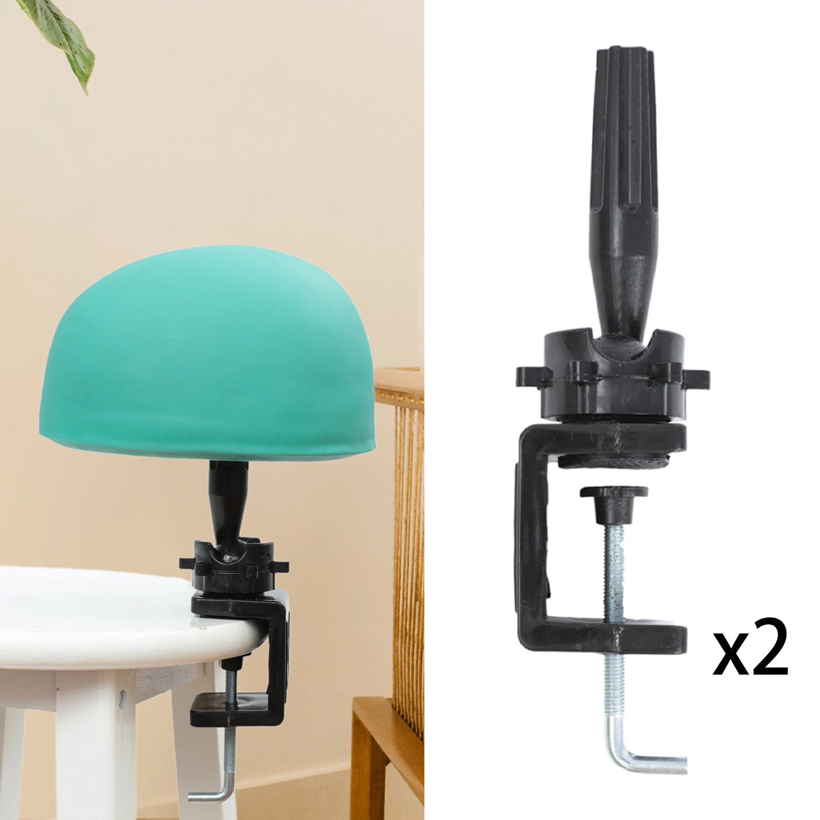 

2 шт., кронштейн для дисплея парика, кронштейн для инструмента для головы «сделай сам», портативный держатель для шляпы, подставка для головы манекена, аксессуары для парика для салона, женский мужской парик