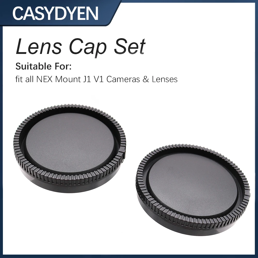 Ensemble de capuchons de boîtier d'appareil photo et de capuchons d'objectif arrière pour Sony NEX E-Mount, housse de protection pour NEX-3 NEX-5 NEX-7 A5000 A6000 A6100