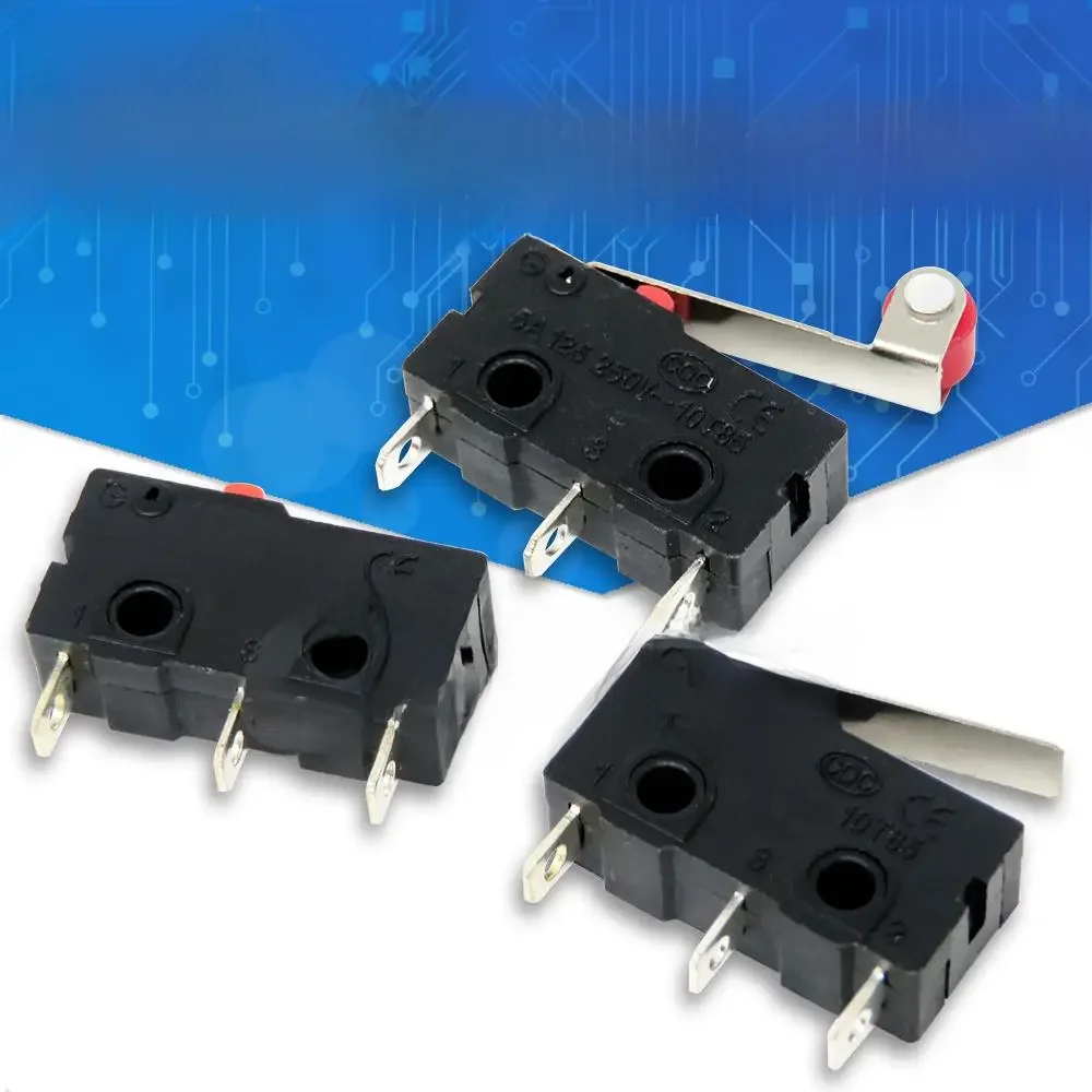 10 pièces/lot 3pin KW11-3Z Micro interrupteur interrupteur de fin de course 5A 250ylique Mini avec poulie InterrupSpectrum poignée bouton poussoir interrupteur