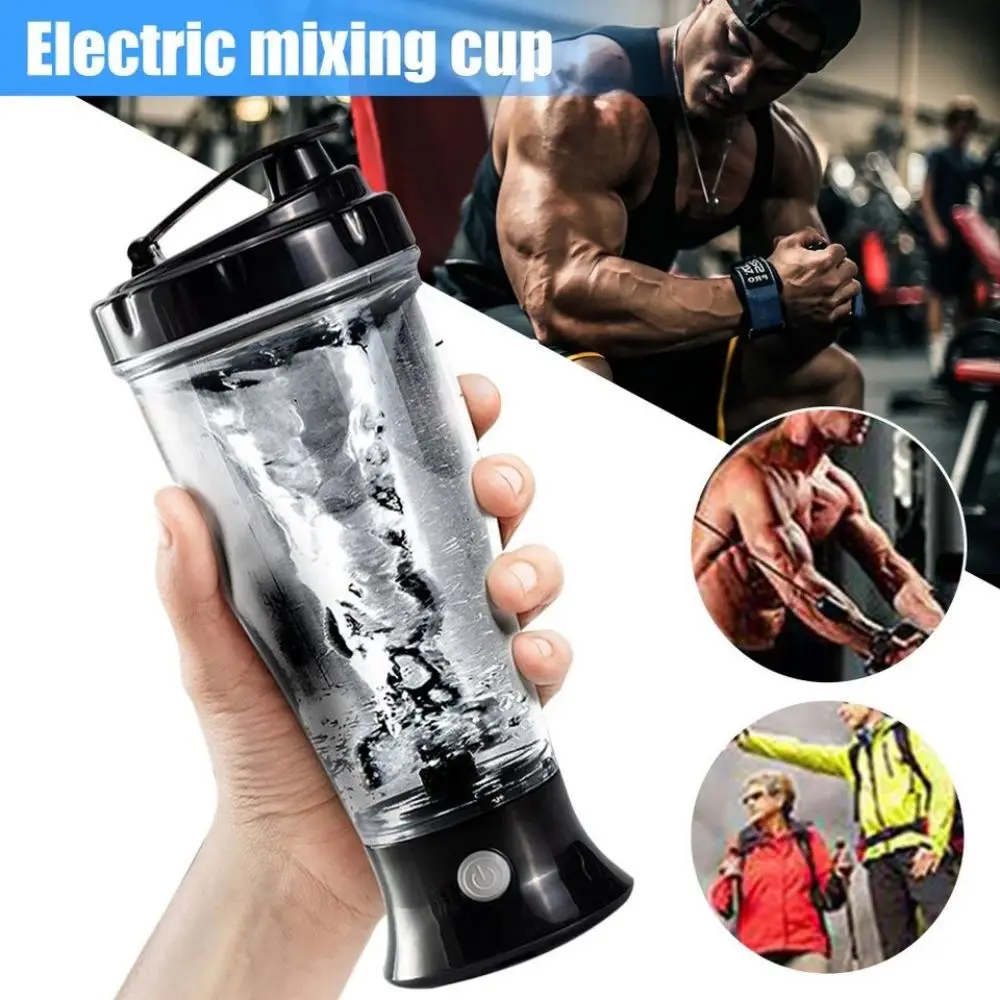 1pc Portable Electric Coffee Stirring Cup,Milk Protein Powder Shaker Cup,Plastic Water Bottle For Fitness, Gym, Sports,Lazy Cup