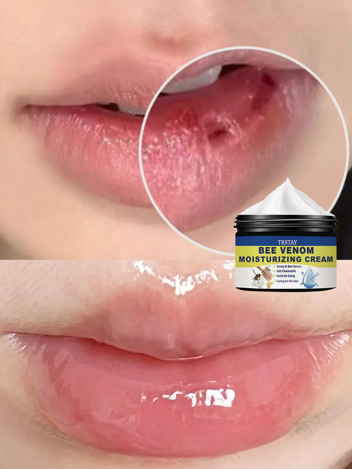 Hydrating Gentle Lip Care Cream Anti Dryness Moisturizing Nourishing Lip Balm for Soft Smooth Lips Long Lasting Hydration Repair - Image 4