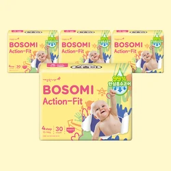 보솜이 액션핏 팬티형기저귀 대형 공용 30개입 × 4팩