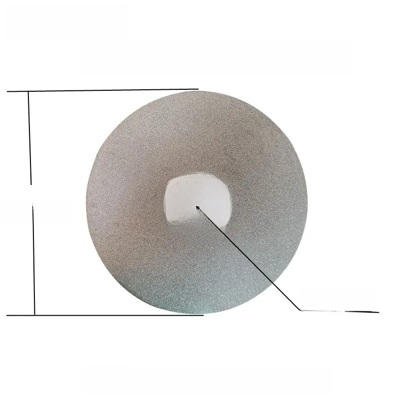 1 Stücke 6 "150mm Diamantbeschichtete Flache Runde Scheibe Schmuck Polnischen Schleifscheibe Schleifscheibe Schleifblatt Sand Tablett