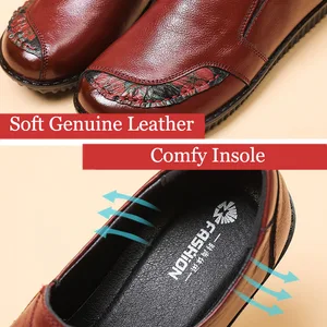 ENENUINE EAEath Eaallet Latlats Hoenxadas Omen Omen Inintage Uuxury IGH ULINITY OOAfers Ococasins Ashasual Leaglegent 10 Main Sales Moccasim Female Elegant - №2