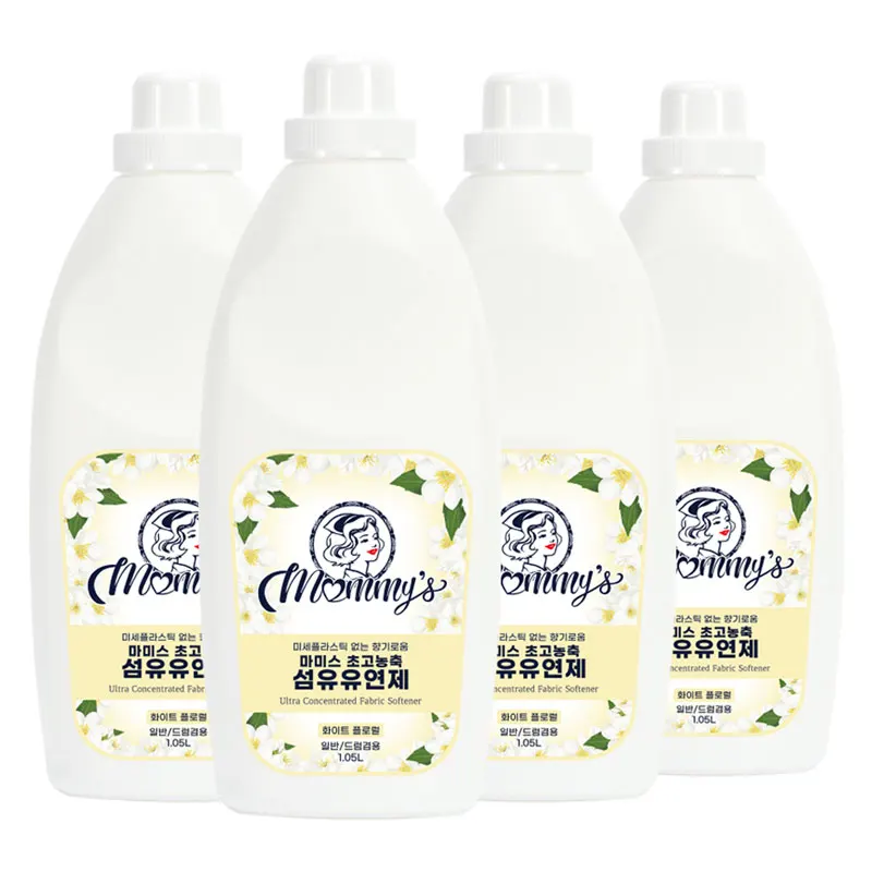 Mommy's ultra concentrated fabric softener 1.05L X 4EA White floral scent