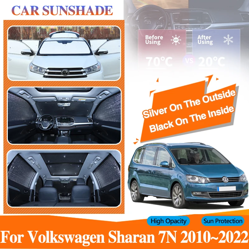 

Car Sunshade For VW Volkswagen Sharan 7N 2011~2022 Sun Coverage Pads Sunscreen Window Anti-UV Sunshades Covers Auto Accessories