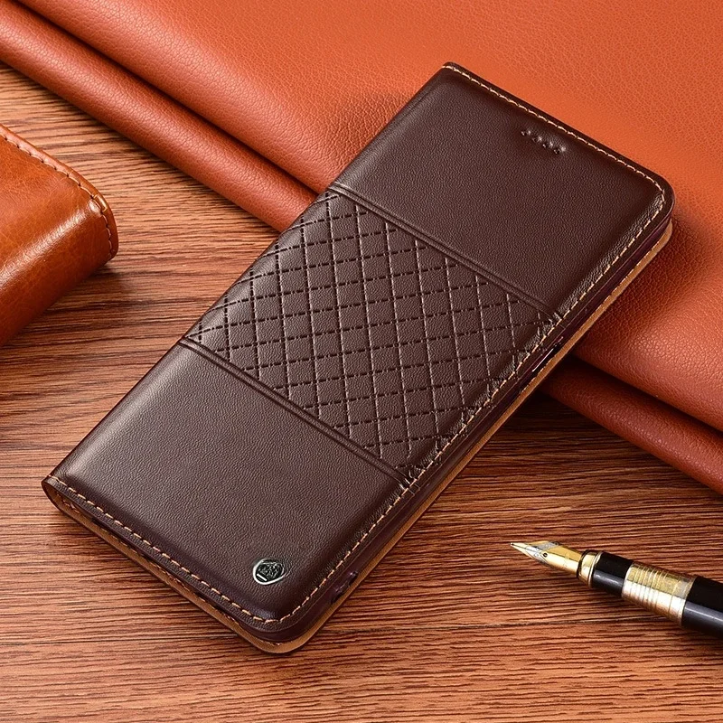 Luksusowe etui z prawdziwej skóry do Samsung Galaxy S25 Ultra S22 S23 S24 S25 S26 Ultra S25 Plus, z klapką, magnetycznym zamknięciem, przegródkami na karty i funkcją portfela. — zdjęcie produktu 7