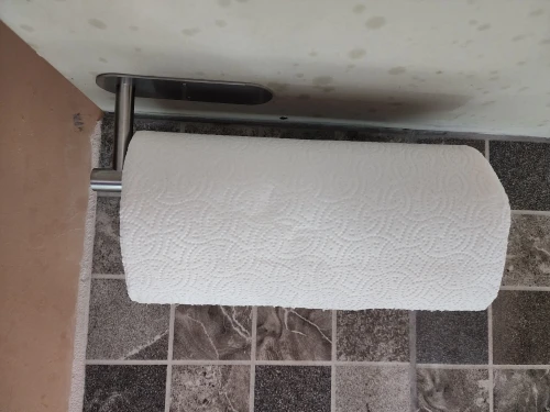 Kitchen Paper Towel Holder Adhesive Tissue Hanger Toilet Roll Paper Dispenser Cabinet Storage Napkin Rack Bathroom Accessories photo review