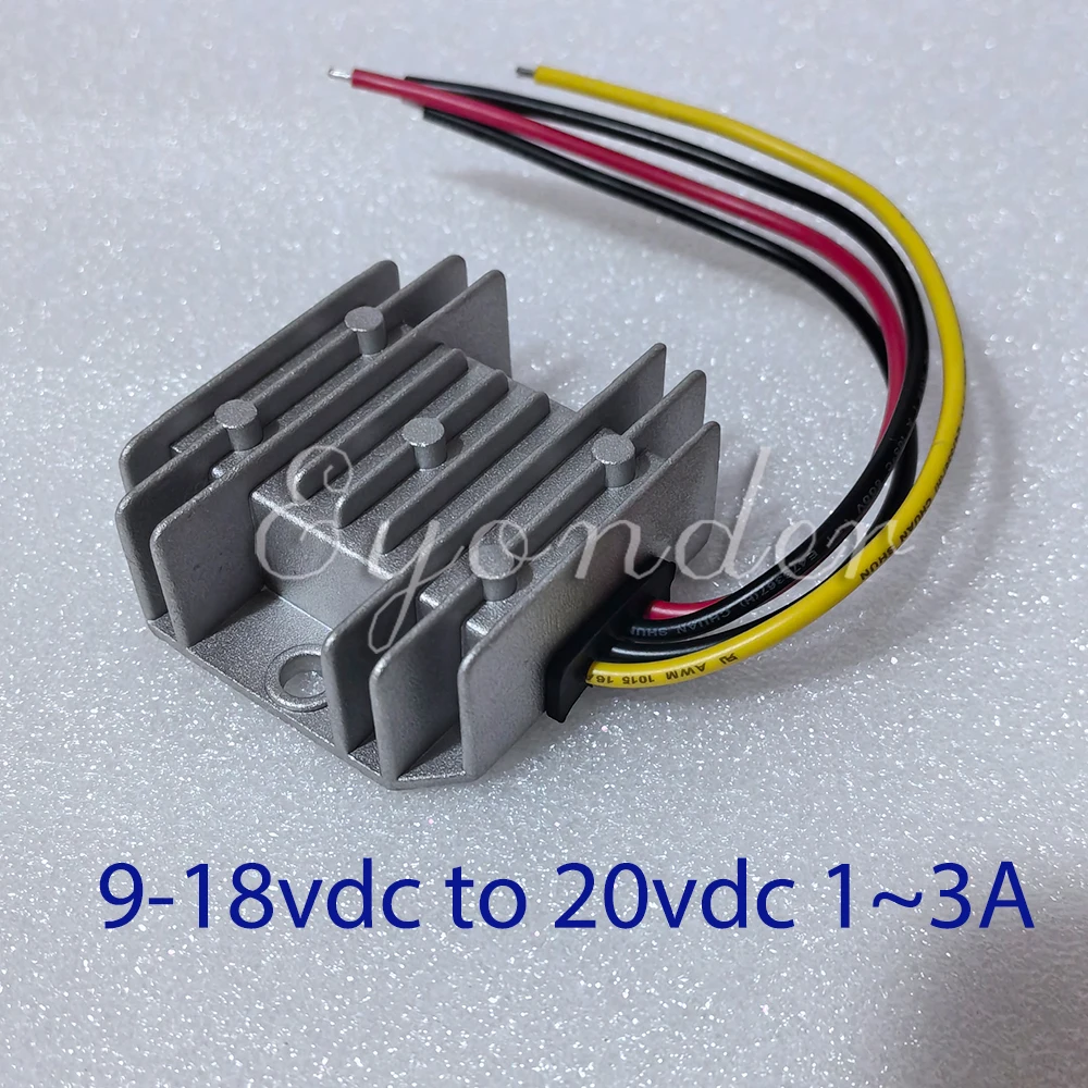 Step Up Boost Power Supply Converter, Carregador de carro para Lenovo, 9V-18V, 13.8V, 14V, 15V, 16V, 18V, 12V, 20V, 2,25A, 45W