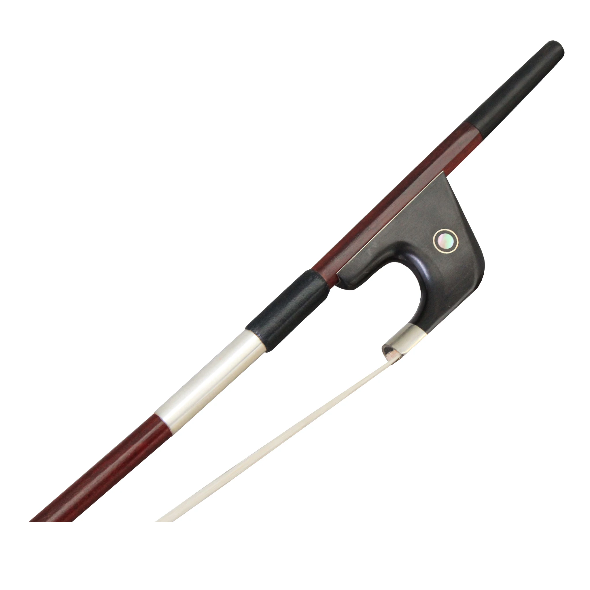 

Высококачественный немецкий бас-лук из бразильского дерева, круглая палка, неотбеленные детали для двойного баса из конского волоса Монголии