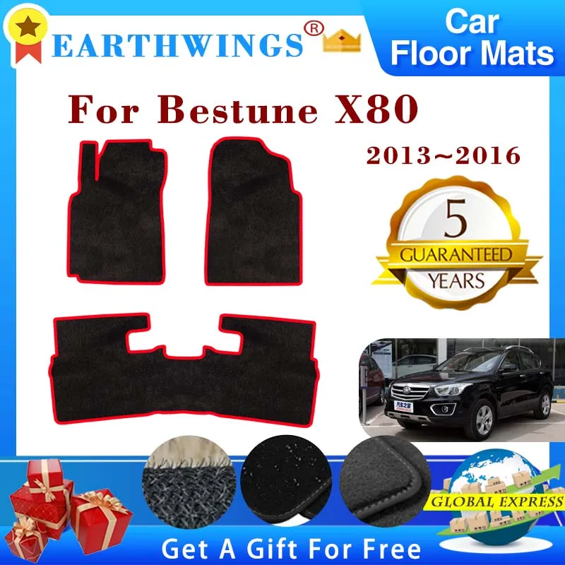 

Car Floor Mats For Bestune X80 2013 2014 2015 2016 Rugs Panel Footpads Anti-Slip Carpet Cover Cape Foot Pads Sticker Accessories