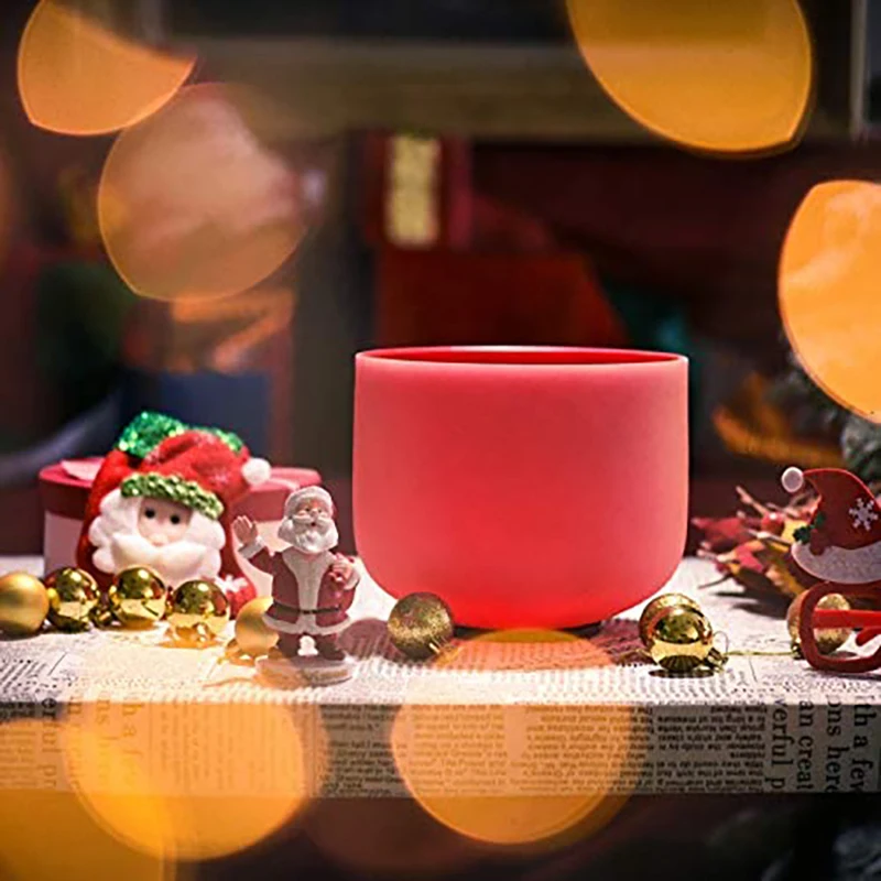 

8-дюймовая кристаллическая поющая чаша C Note с корнем чакры красного цвета, звуковая ванна для йоги