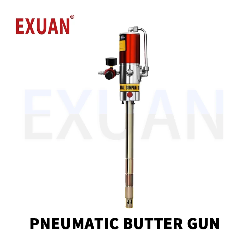 

Heavy-Duty Industrial Grade Pneumatic Grease Pump Air Operated Pole length 400MM Grease Gun Head Lubrication 40:1 Pressure Ratio