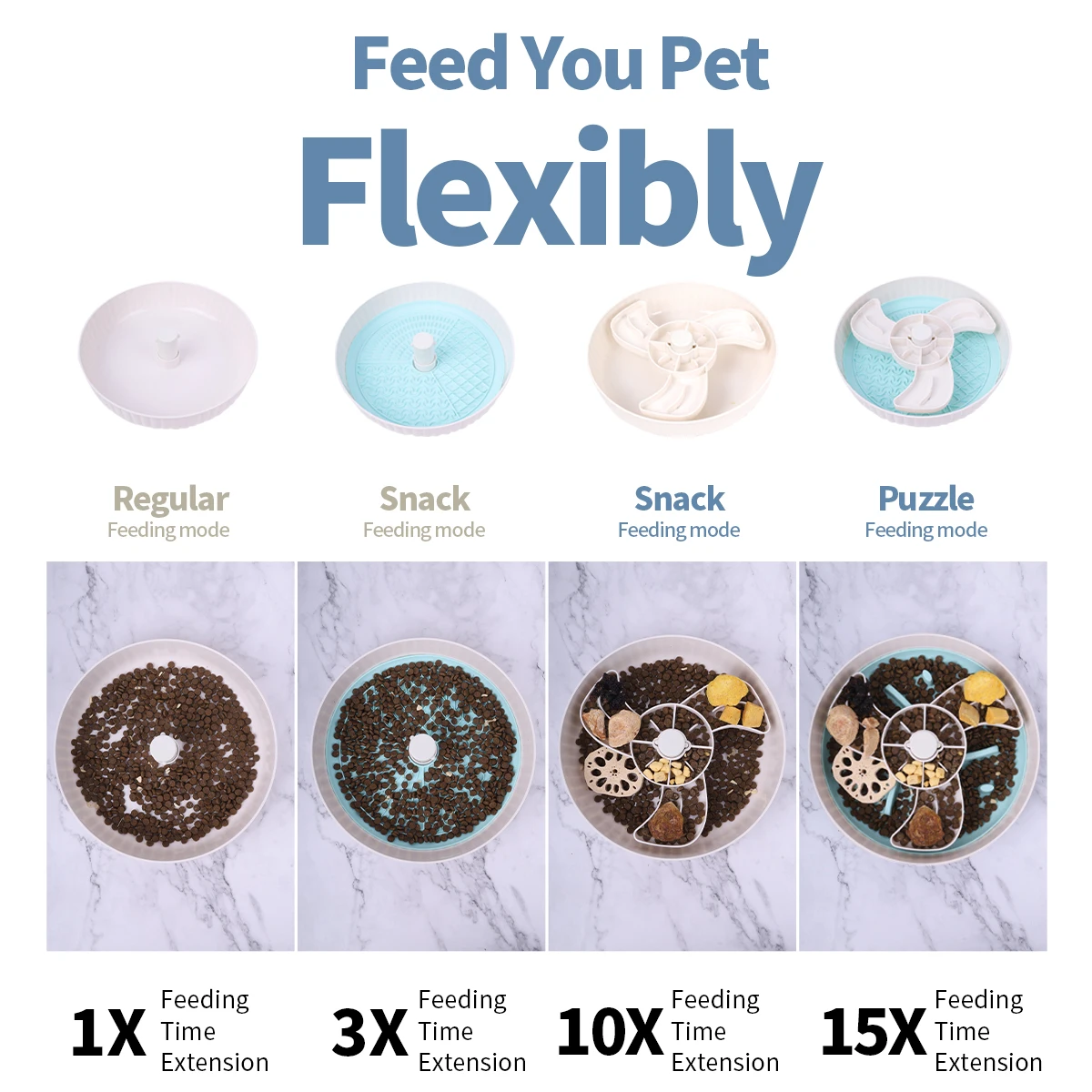 1pc Pet Turntable Slow Food Bowl with Licking Pad, Anti Choking No Spill Dog Puzzle Food Bowl Dog Snack Basin For Multiple Uses