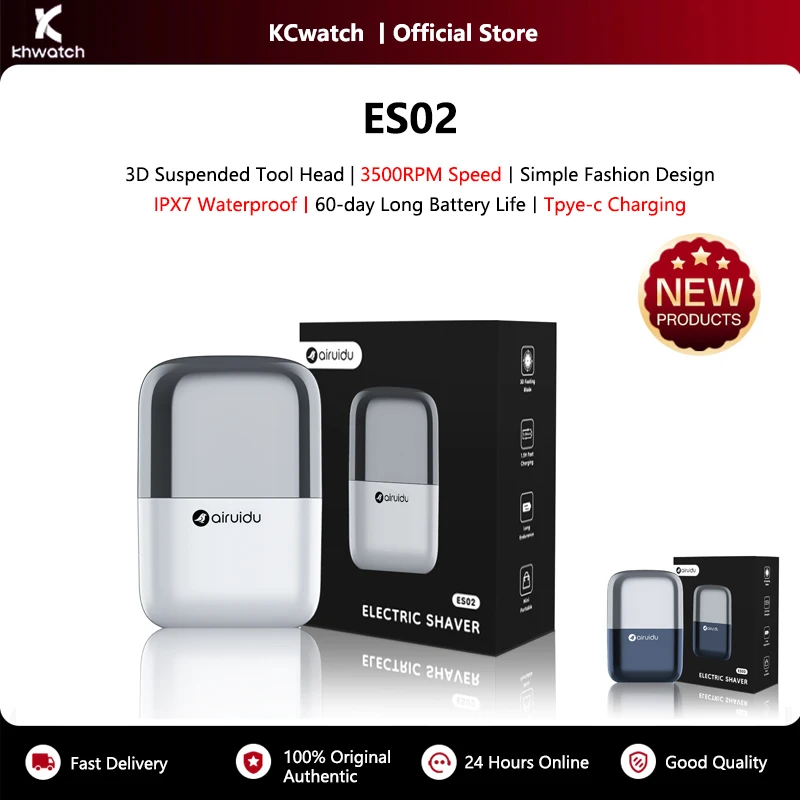 

Новый электрический станок для бритья, мини-3D подвесная головка инструмента, зарядка Tpye-C, срок службы батареи 60 дней, портативный триммер для бороды IPX7 ES02