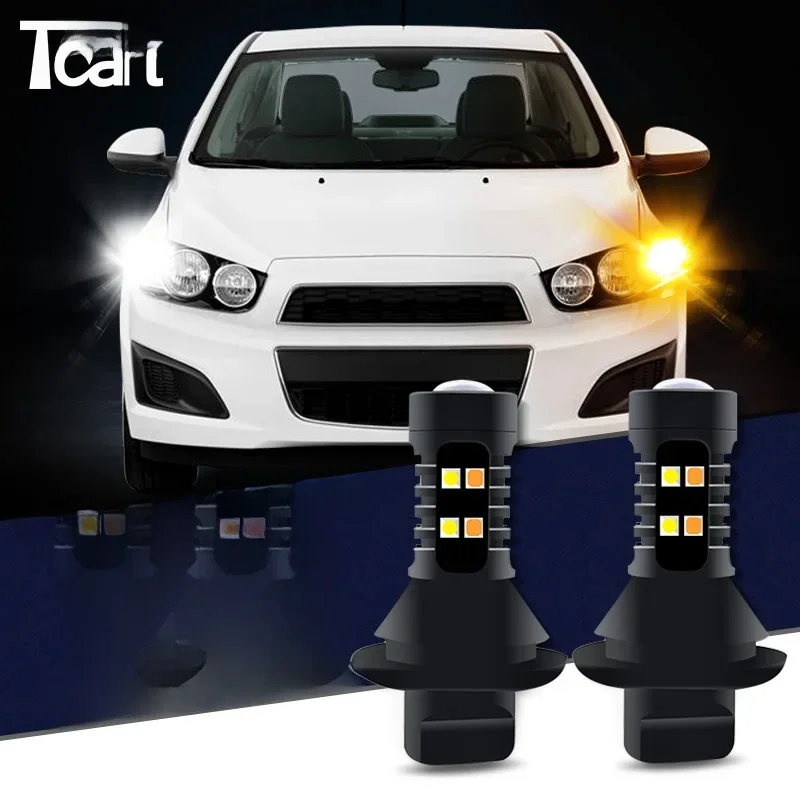 Akcesoria samochodowe Światła do jazdy dziennej LED Turn DRL 1156 BAU15S PY21W Do Chevrolet Cruze J300 Sonic T300 Holden Barina 2012-2015 — zdjęcie 2