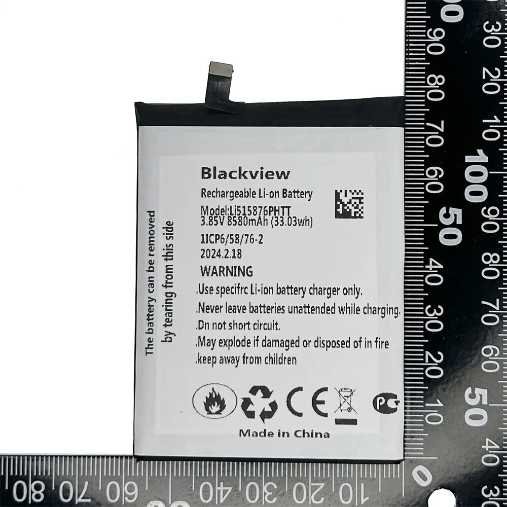 100% Genuine Original 8580mAh Blackview BV6600 Battery For Blackview BV6600 BV6600 Pro Li515876PHTT Replacement Batteria