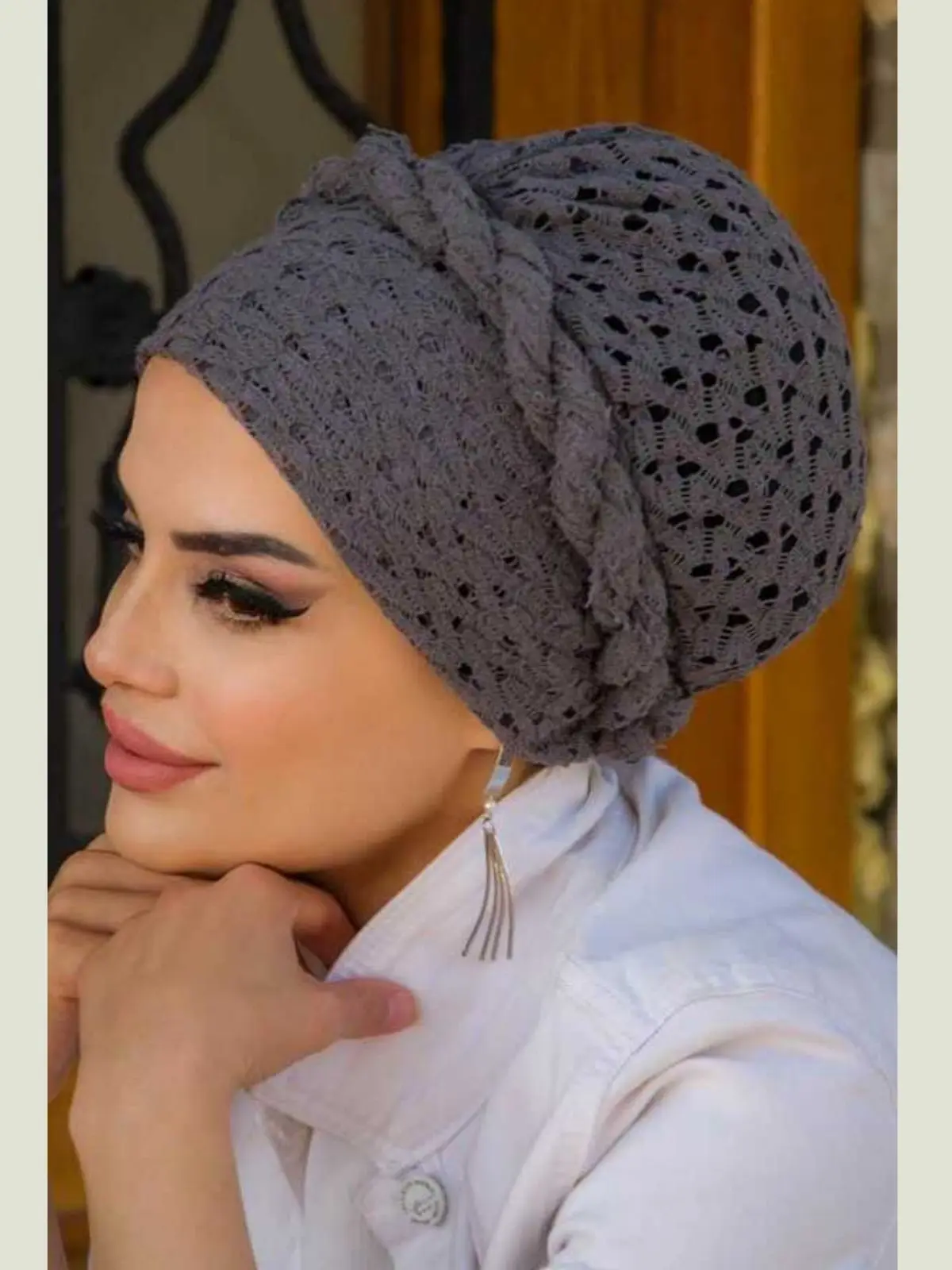 Corded Twisted Ready Bonnet, Buy 2 Get 1 Free, Bonnet Muslim Fashion Shawl Casual Bonnet Summer Clothing Muslim Woman