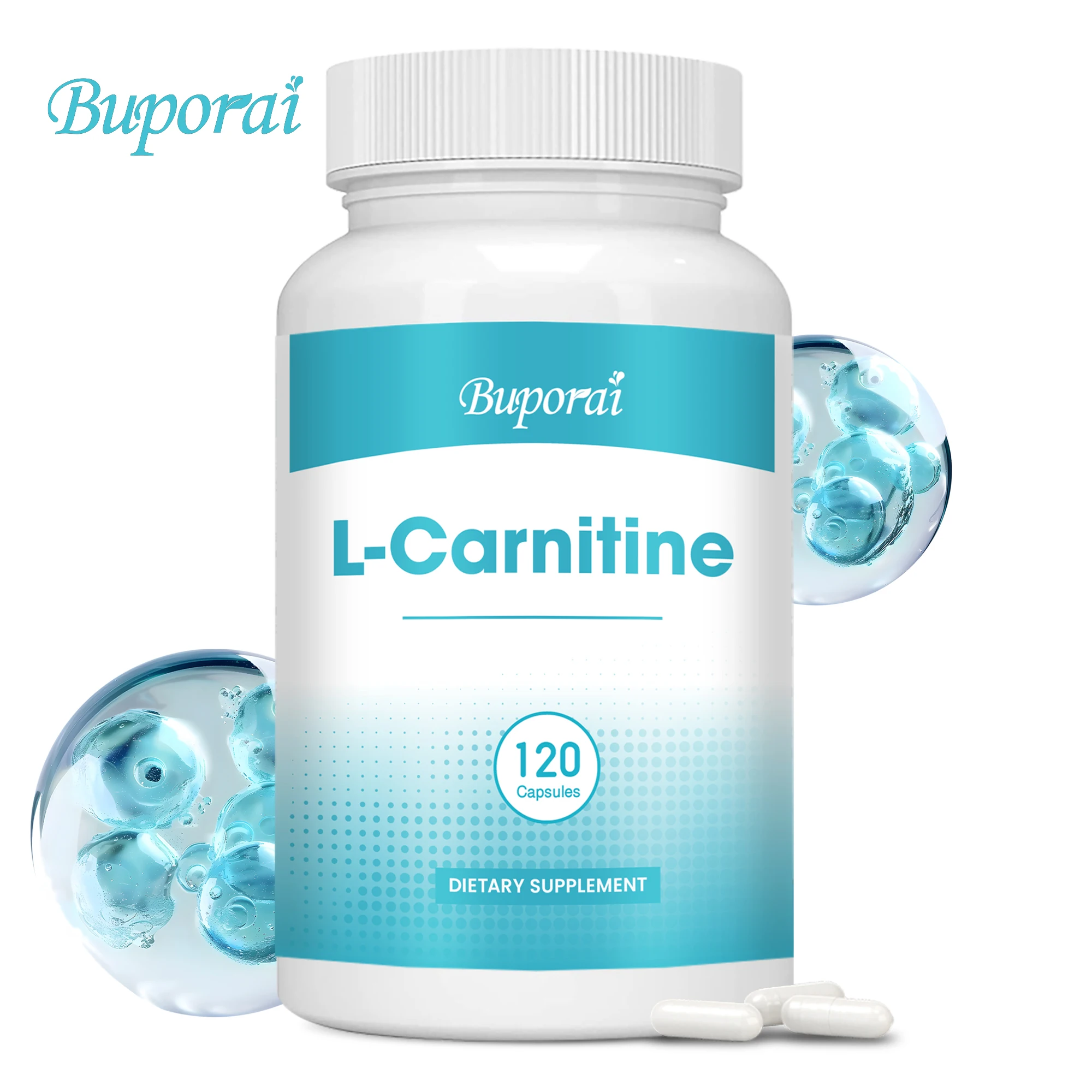 L-Carnitine - Burner Fat, Support Energy, Grow Muscles, Promote Metabolism, Improves Memory and Concentration - 120 Capsules