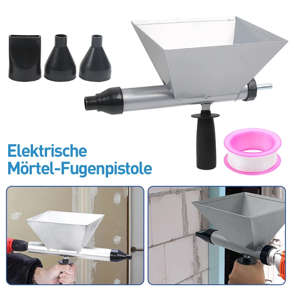 Pistolet à mastic pour carrelage, maçonnerie, remplissage de briques rouges, application de ciment pour perceuse électrique