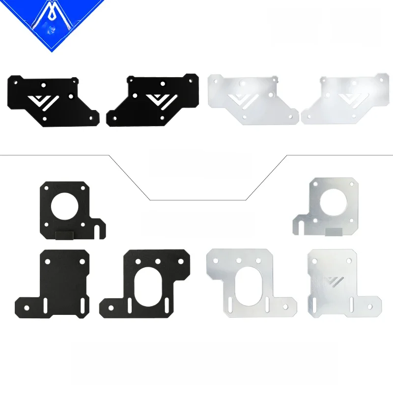 Mellow CNC VzBoT 330 AWD Aluminiowe przednie i tylne mocowanie silnika do ultraszybkiej drukarki 3D VzBoT (śruby nie są dołączone) — zdjęcie produktu 7