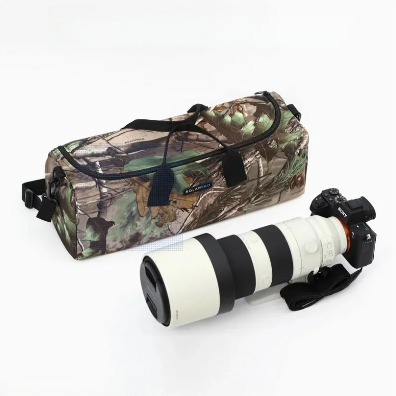 ROLANPRO Torba na aparat z teleobiektywem Przenośna torba do przechowywania Nikon Z180-600, Canon RF 200-800, Sony 200-600mm SLR Lens — zdjęcie produktu 7