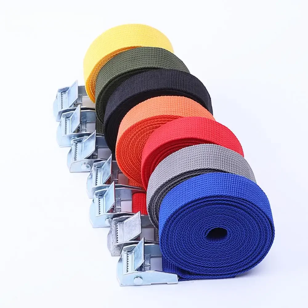 AliExpress 2M Buckle Tie-Down Belt cargo straps for Car motorcycle bike With Metal Buckle Tow Rope Strong