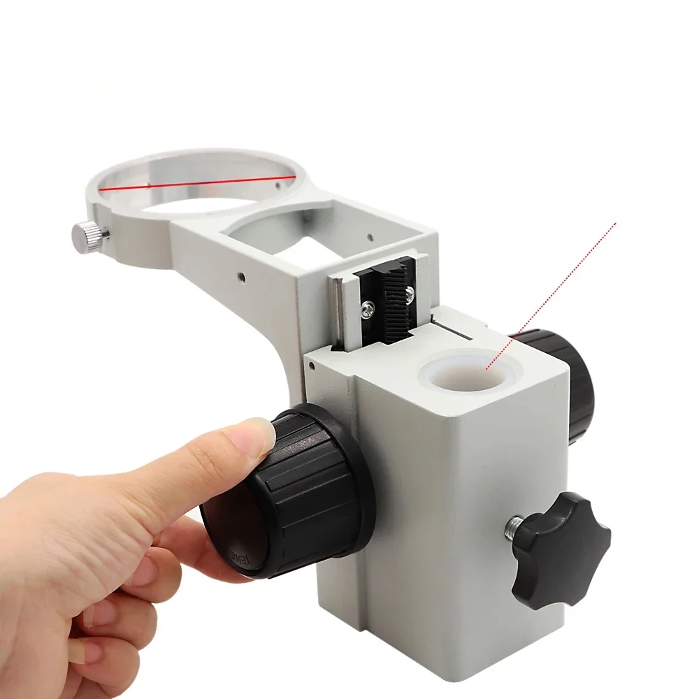 76mm średnica Zoom mikroskop stereoskopowy uchwyt regulowany uchwyt stojak 25mm drążek filar do lornetki Trinocular Microscopio — zdjęcie 2