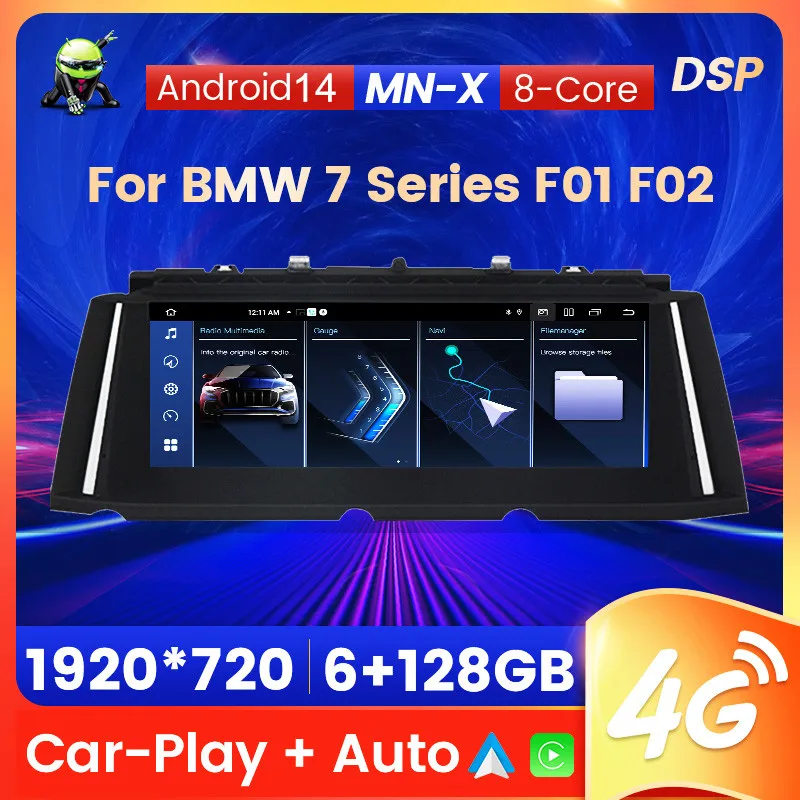 1920*720 Android Auto Intelligent System Car Radio For BMW 7 Series F01 F02 2009-2015 Multimedia Player Carplay Auto GPS 4G DSP