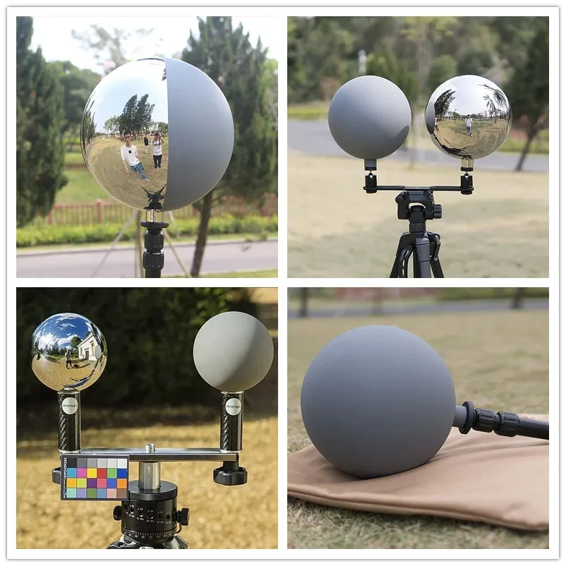 VFX 25CM Visual Effect Video Ball Making 18 Degree Gray Light Ball Profession Camera Reflector Sphere Photographic Props Set