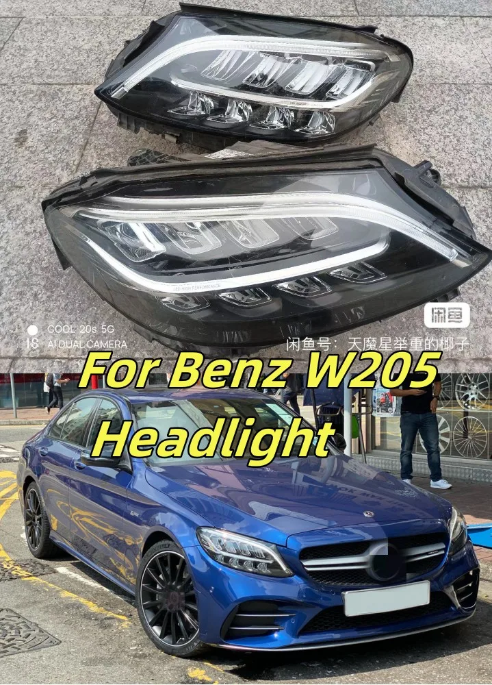 LED Front Headlight For Benz Class W205 Headlight  2019 Modified Auto Lighting Systems Headlamps