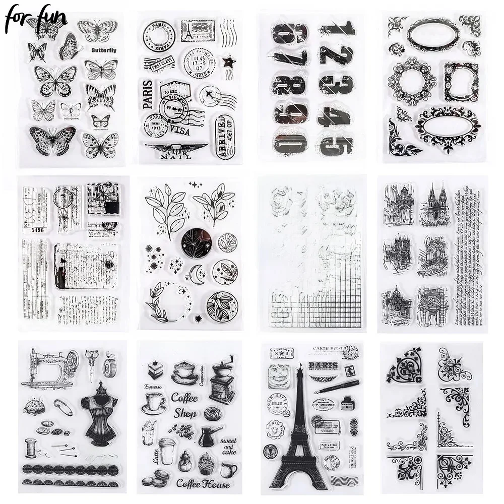 Sceau Transparent en Silicone pour Scrapbook amusant, pour bricolage, timbres clairs, calendrier, Journal, décoration, Album Photo, fournitures de Scrapbooking