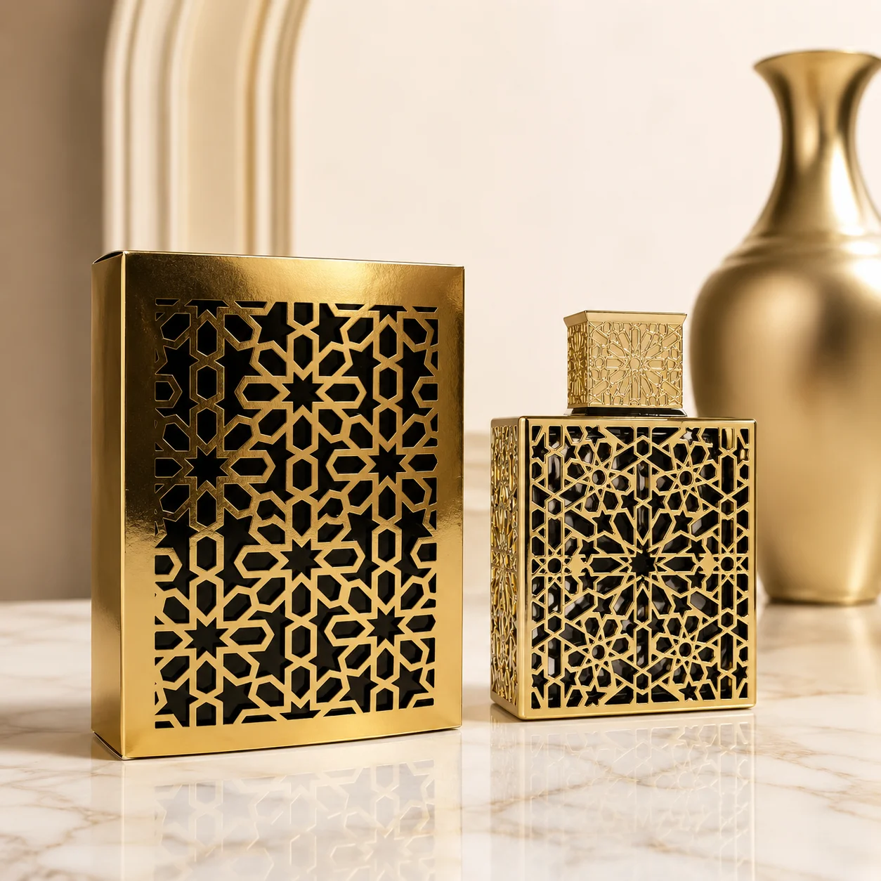 Luxury Gold Hollow Metal Rayhaan Elixir Mens Cologne Long Lasting Arabic Oriental Elixir Scent Men Perfume Gift Box For Men Holiday Birthday Present view 6