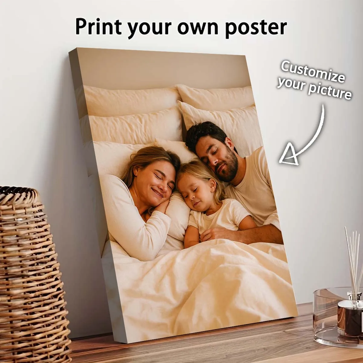 Personalized Custom Canvas Print Photo Poster Life Pets anime Birthdays Weddings Scenery Gifts Wall Art Home Decor Mural Cuadros