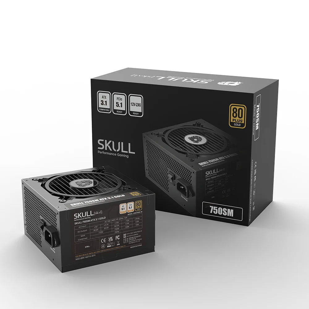 NEWZEN SKULL 750SM Modular ATX3.1 80PLUS Gold Black