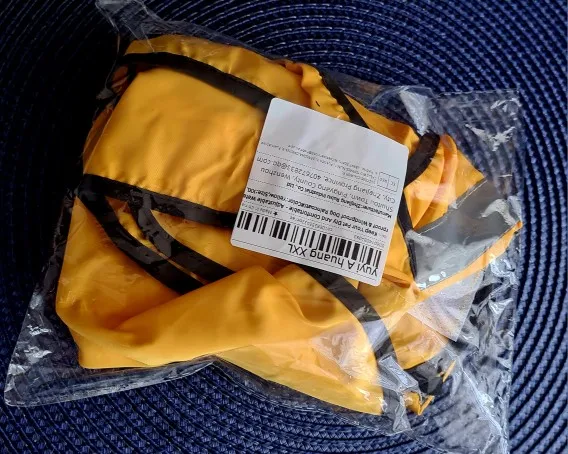 Customer review photo for Waterproof Dog Raincoat — Adjustable, Windproof & Hooded