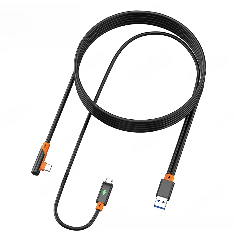 Câble de liaison VR pour casque Meta Quest 3 VR, charge rapide USB3.0 Gen2 vers type-c, transfert de données 5Gbps pour Quest 3S/Quest 2/Pico4/PS5