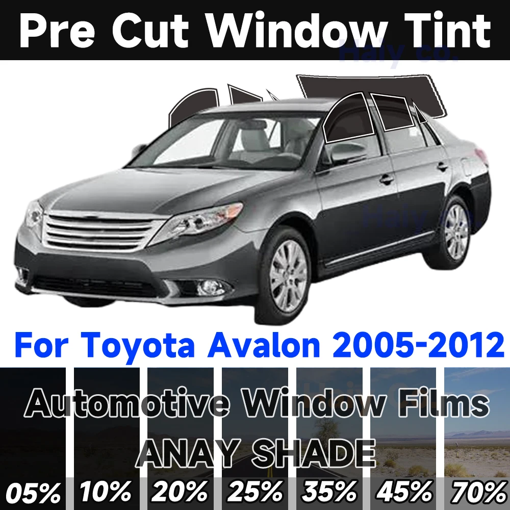PreCut Window Tint Car For Toyota Avalon 2005-2012 Sun UV Block Heat Glare 2Ply Window Protector Films Shade Automobile Sticker
