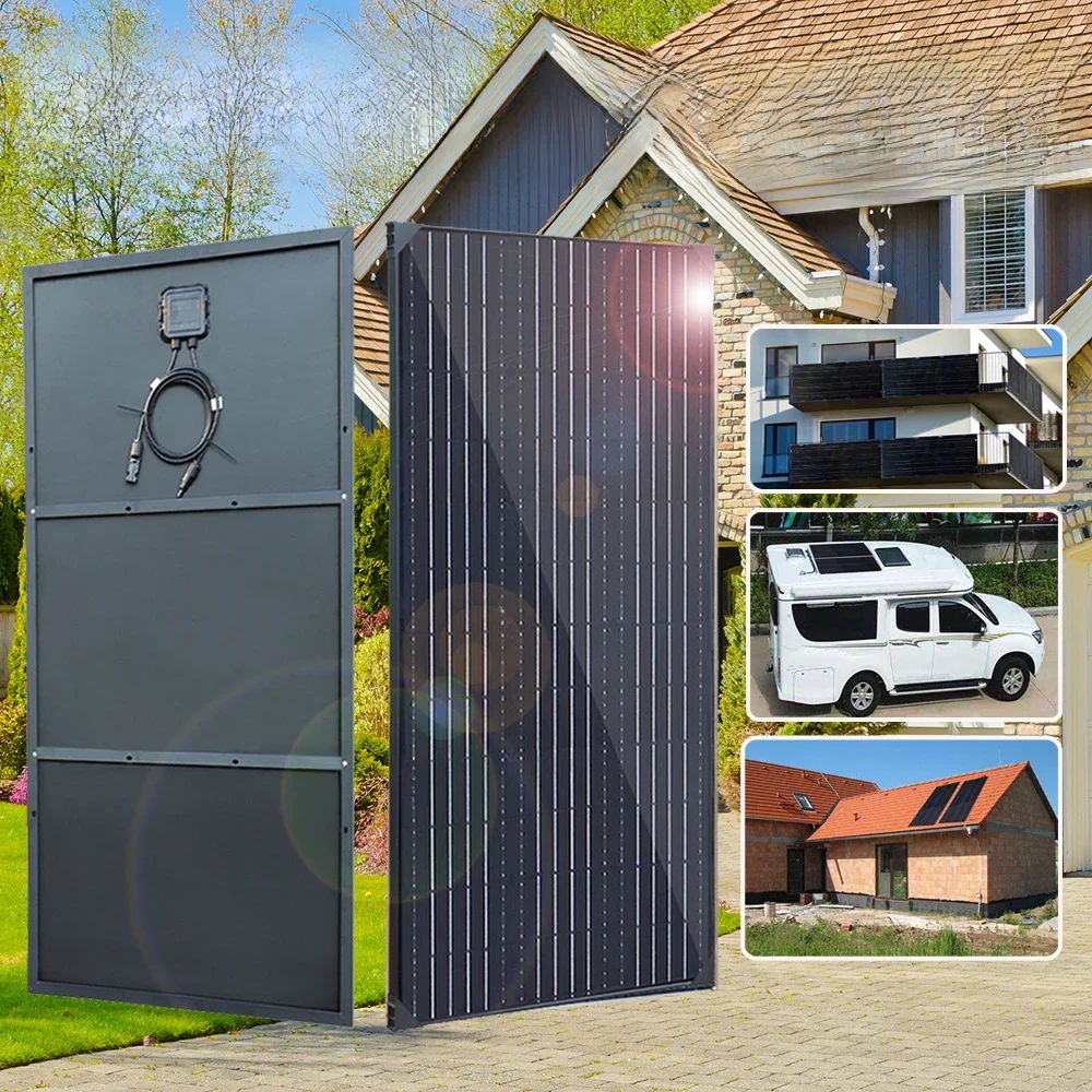 300w 150w 12v Solarpanel Aluminium rahmen Kit komplett Home Dach Balkon Power System Wohnmobil Auto RV EU Lager Dhl Versand