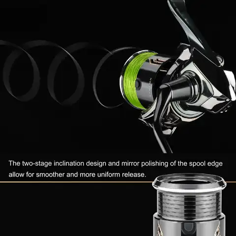 Gomexus - Superhållbar spole för Shimano, C30S, 22 Stella 2500-3000, C3000, Shippu 6 best sales Shimano reservspole - №3