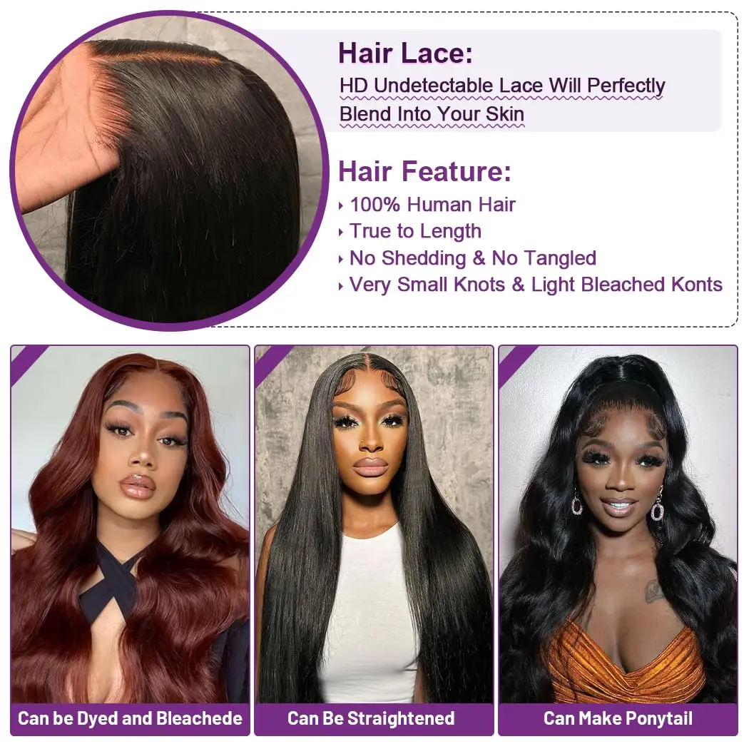 Wear And Go Glueless Wigs Body Wave Human Hair Wigs Glueless Wig Water Wave Wigs Pre-Cut Lace 5x5 4x4 Lace Front Human Hair Wig image 3