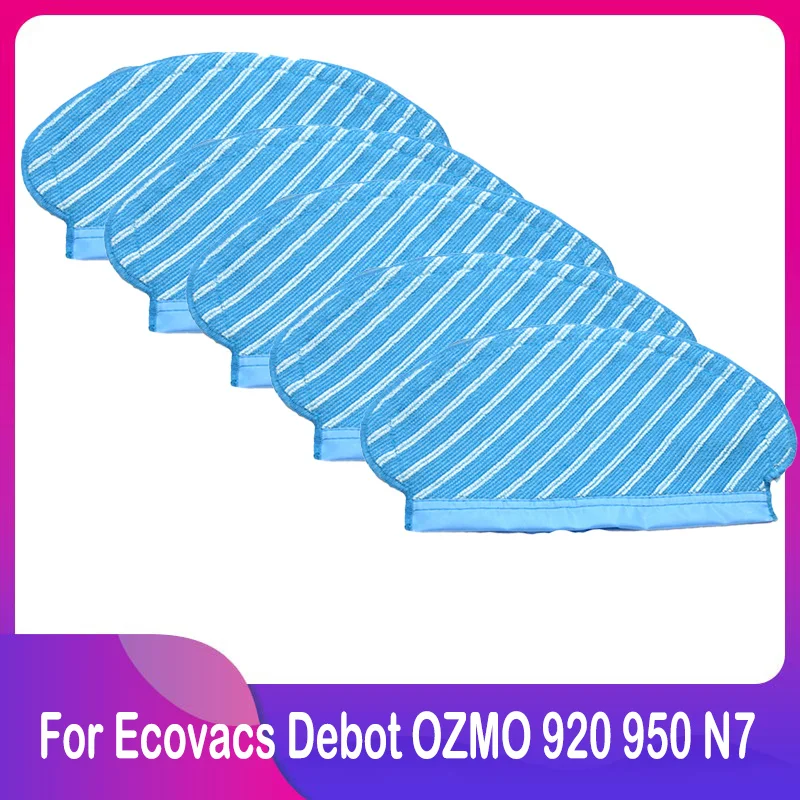 For Ecovacs Debot OZMO 920 950 N7 Robot Vacuum Mop Cloth Dishcloth Spare Replacement Part For Cleaner Spare Parts Kit Pack