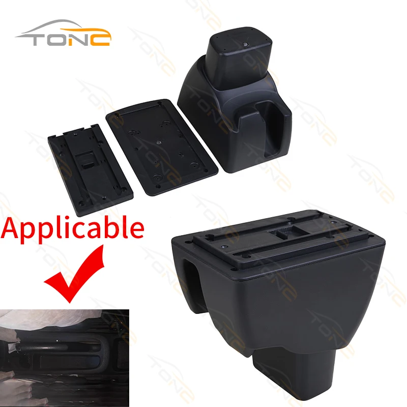 For Hyundai Xcent Armrest Center Console Box Car Modification Parts Elbow Rest Storage Box Double Layer Storage Space Car Parts