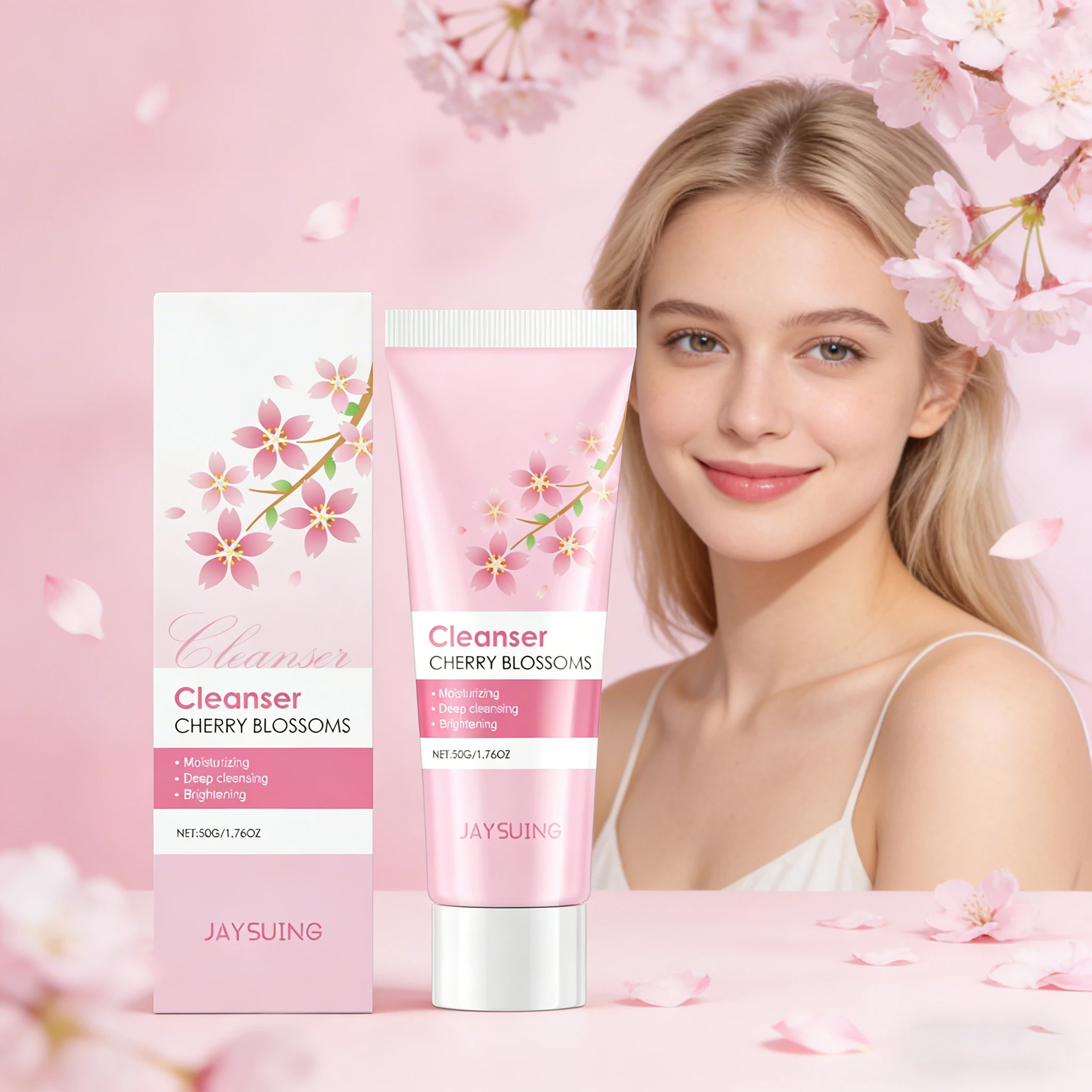 

Очищающее средство JAYSUING 50г с экстрактом вишни: сужение пор, глубокое очищение, контроль жирности, уменьшение черных точек, увлажнение кожи лица.