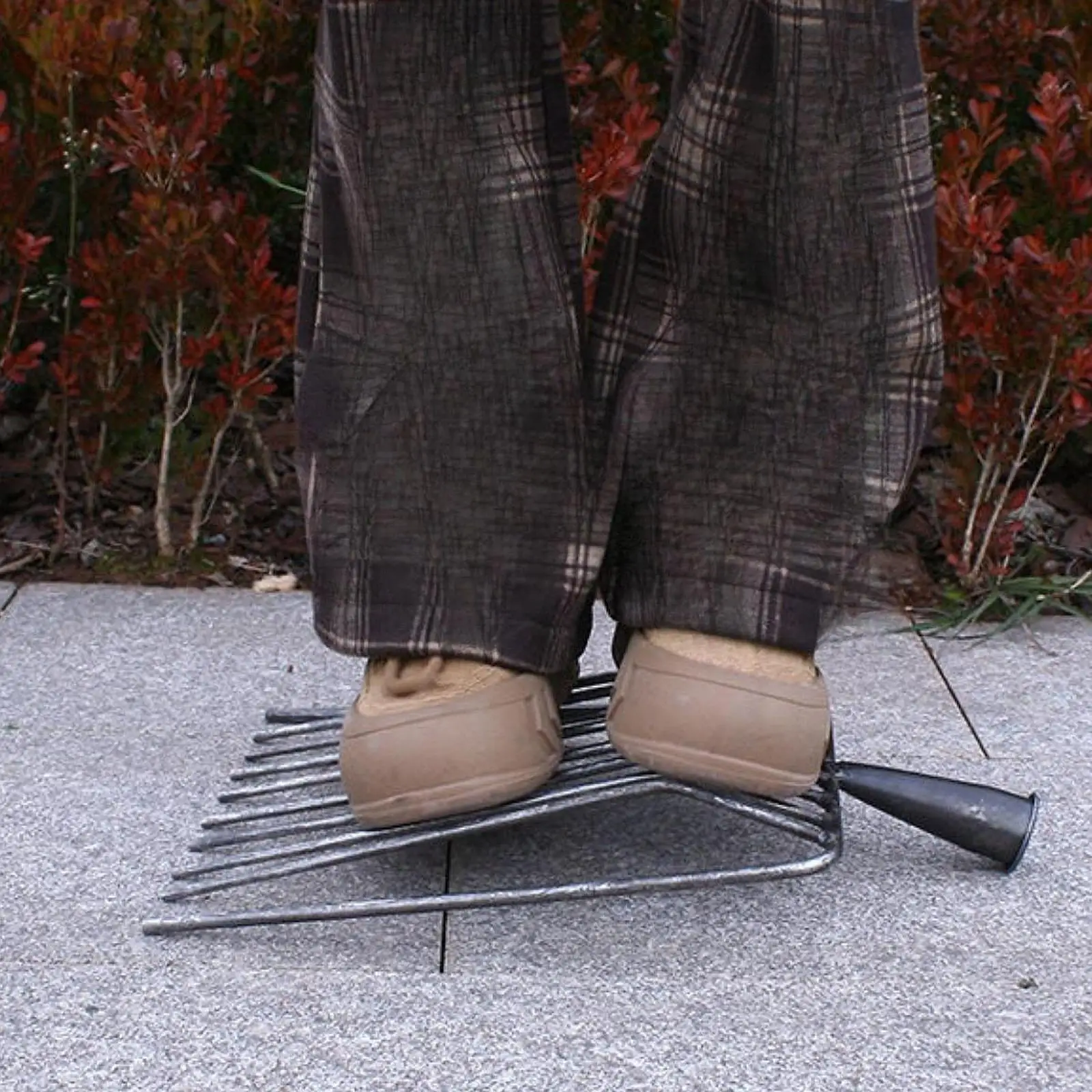 رأس بديل لأداة Pitchfork، شوكة زراعية لمهام الحدائق، 9 أسنان، شوكة حلاقة كشك فولاذي لصيانة طريق المروج #5