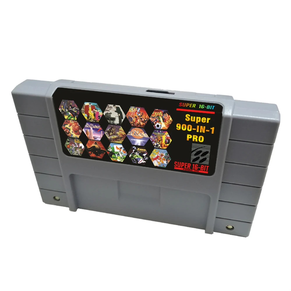 DIY Game Card For SNES video game console classsic 900 in 1 games cartridge support PAL/NTSC save game progress